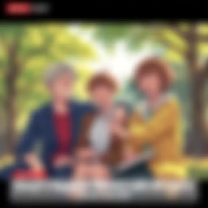 Denji, Aki, and Power Sharing a Happy Moment Denji, Aki, and Power laughing together in a sunny park, enjoying each other's company and sharing joyful memories.