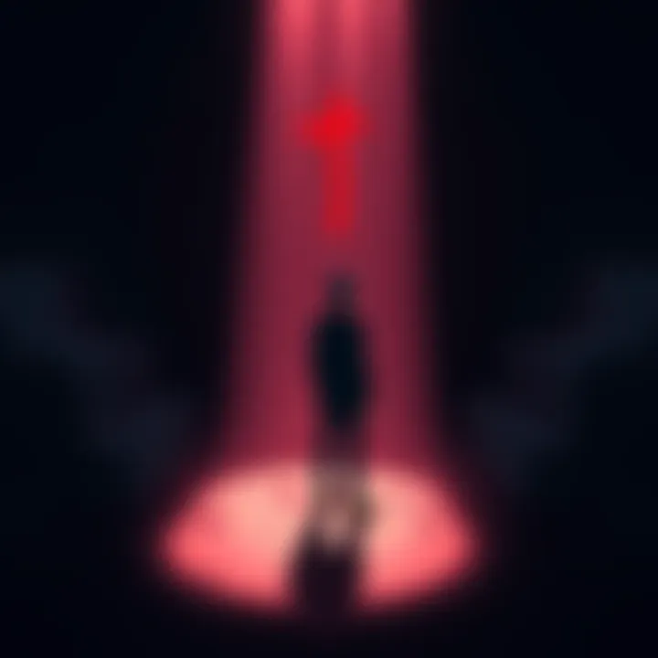 Denji stands in a dark room, looking conflicted as he gazes at Makima, who appears calm and mysterious, hinting at a dangerous contract. Shadows surround them, reflecting Denji's inner turmoil after l...