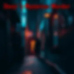 A dark alleyway with a shadowy figure lurking, hinting at Denji's recent murder.