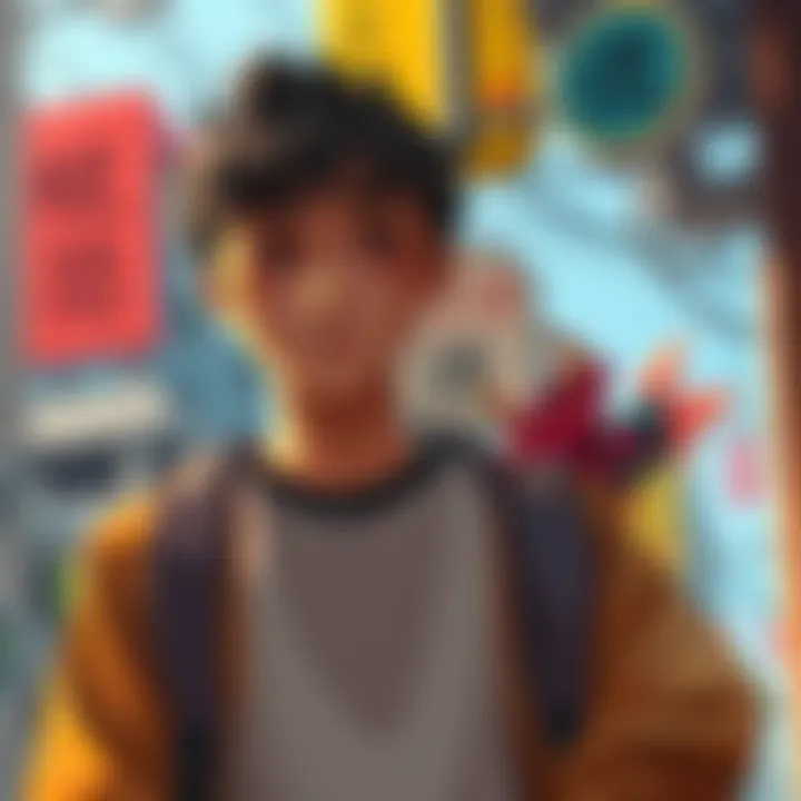 Denji, a young man, stands with Pochita, a small chainsaw devil, symbolizing the challenges of growing up and facing adulthood. Denji looks determined while Pochita appears cheerful, highlighting thei...