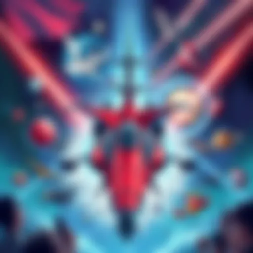 Illustration of the denreze ship surrounded by fan art and symbols of community support