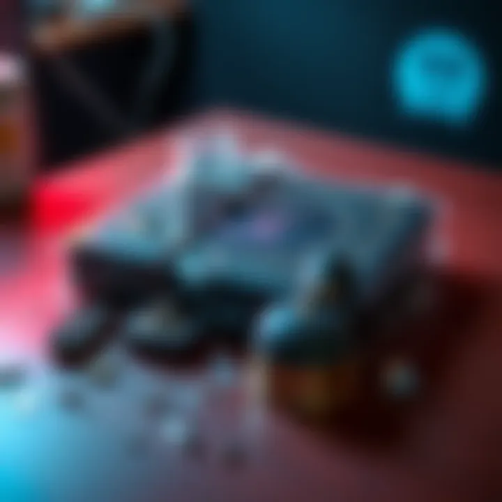 A destroyed copy of the Tsukihime Trial Edition on a table, with broken plastic and damaged cover. Visible signs of destruction indicate it was confiscated by customs.