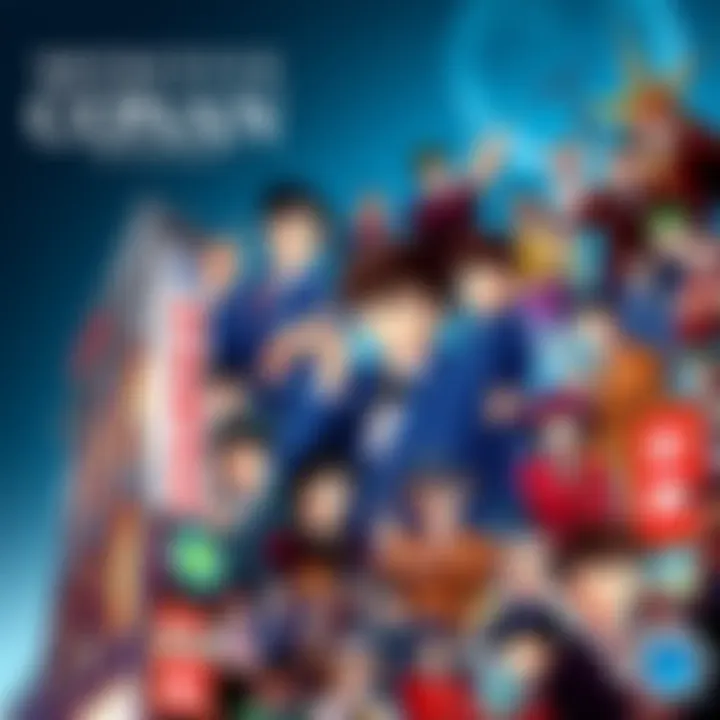 A colorful 500-piece Detective Conan puzzle depicting characters from the series celebrating 30 years of the franchise.