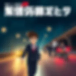 Keyframe from Detective Conan's 29th movie, showcasing Conan Edogawa and characters on a highway scene