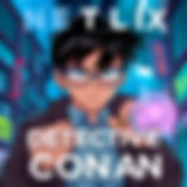 A scene from Detective Conan showing the main character, a young detective in glasses, solving a case