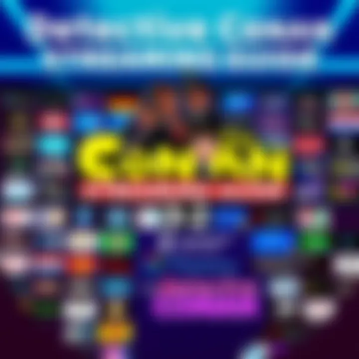 A colorful guide showing platforms to stream Detective Conan anime from season 3 to 32, with images of popular streaming logos and titles.