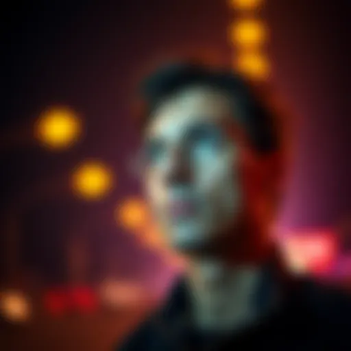 A person gazing forward with a determined expression, symbolizing focus on future goals for the coming year.