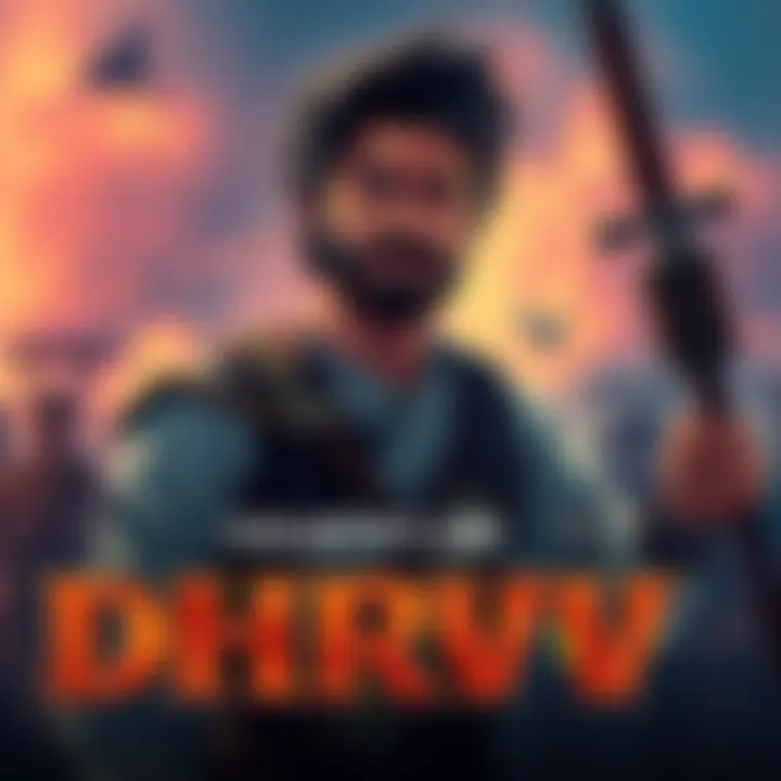 Dhruv's Historical Era An illustration of Dhruv in a traditional setting, showcasing his strong character and contributions 1000 years ago.