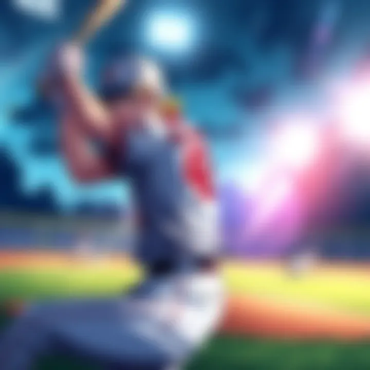 A player from Diamond no Ace in a baseball uniform, focused and throwing a pitch on the field