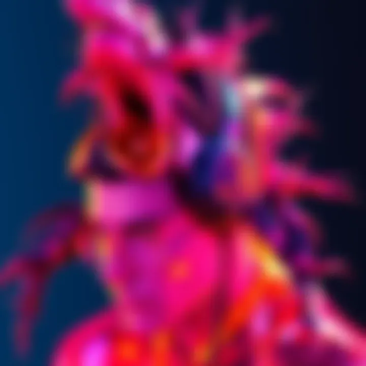 A digital artwork edit A colorful digital artwork that has been uniquely altered, drawing attention and sparking discussions among people online