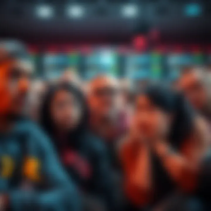 A group of fans looking frustrated while discussing the ending of CSM, with expressions showing disappointment and confusion.
