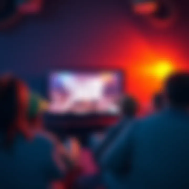 Group of fans looking disappointed while watching a TV screen that shows the Season 2 opening without Club Jam
