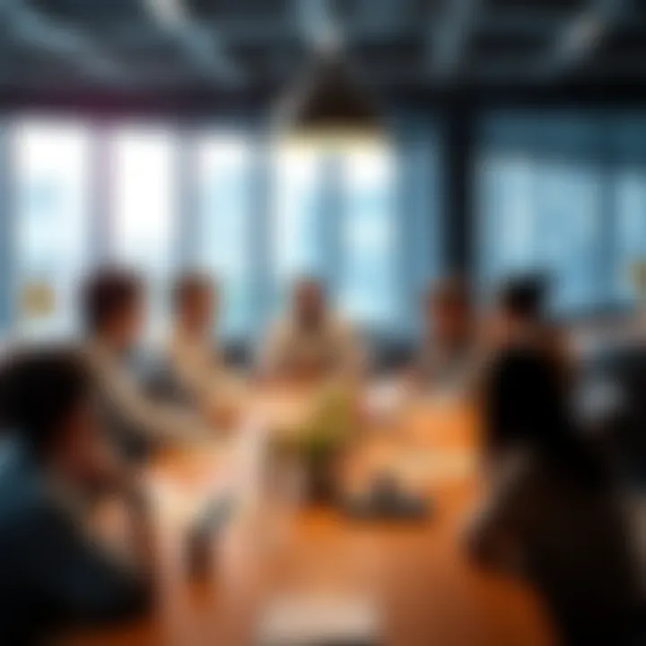A group of people sharing their thoughts on the best introduction on day 1 around a table