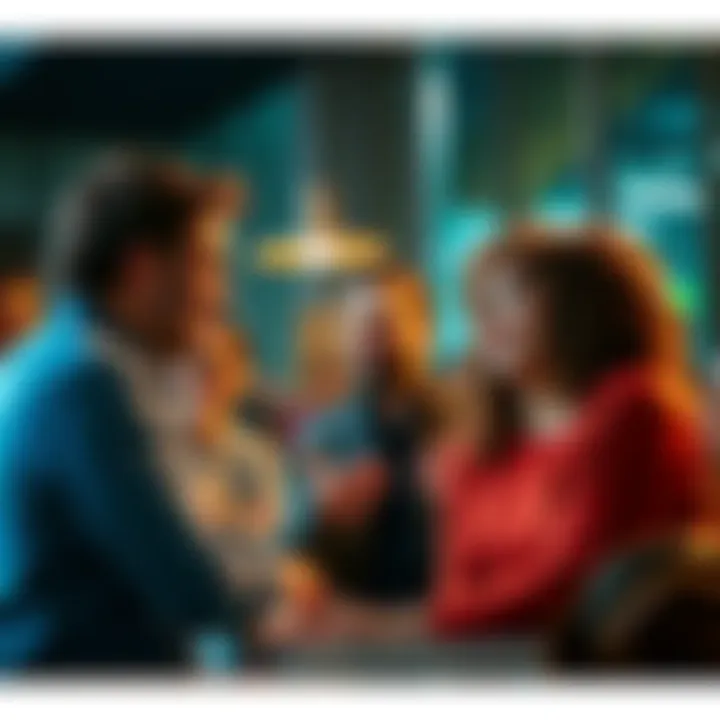 A diverse group of people engaging in conversation about attractiveness, highlighting different perspectives and traits beyond physical appearance.