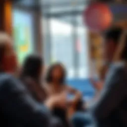 Discussion on Canonical Content A diverse group of people engaged in a discussion about canonical content in a community setting.