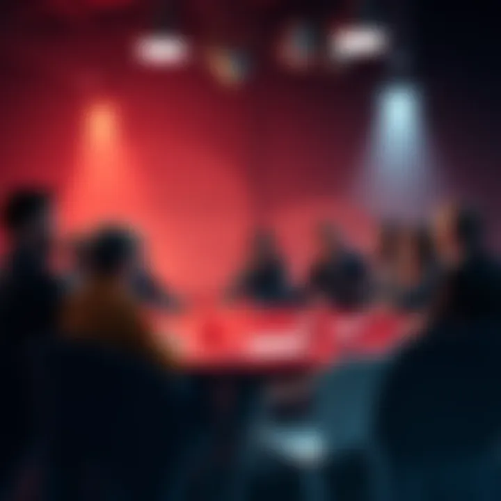 People sharing thoughts on Hades (Precht Gaebolg) at a roundtable