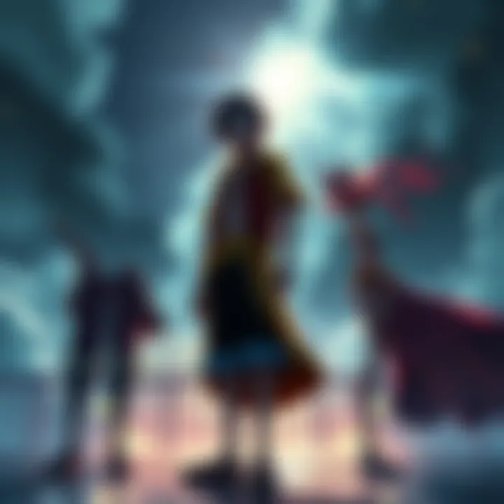 Artwork showing the Domi Reverse concept with Luffy and Shanks standing together, showcasing their relationship and growth within the story.