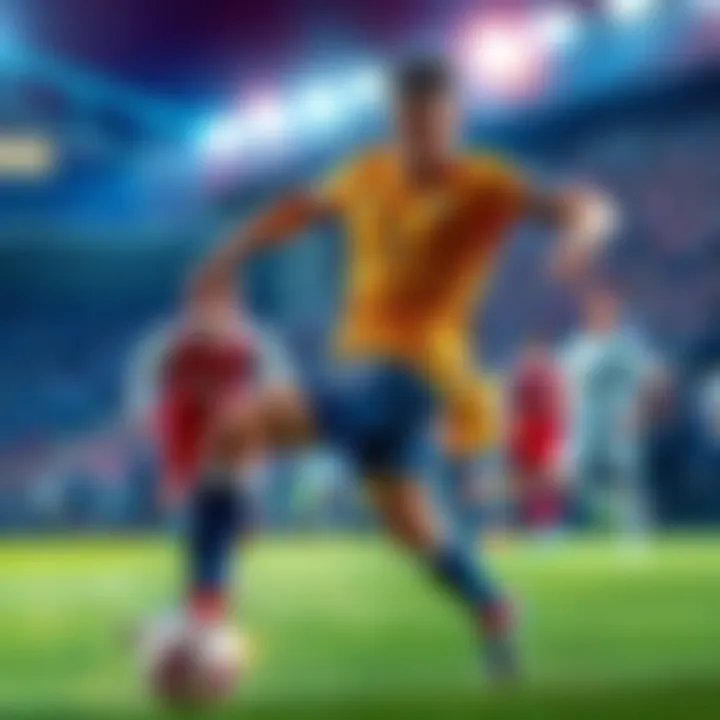 Don Lorenzo, a football defender, actively engaged in a match showcasing his defensive skills and strategic mindset.