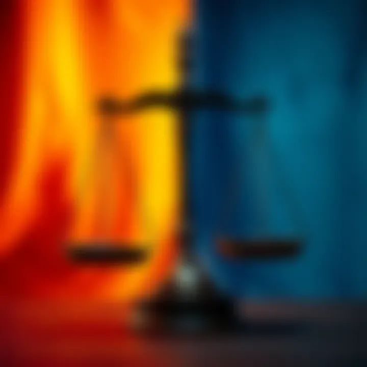 A visual representation of two scales, one balanced and one tilted, symbolizing double standards in society.
