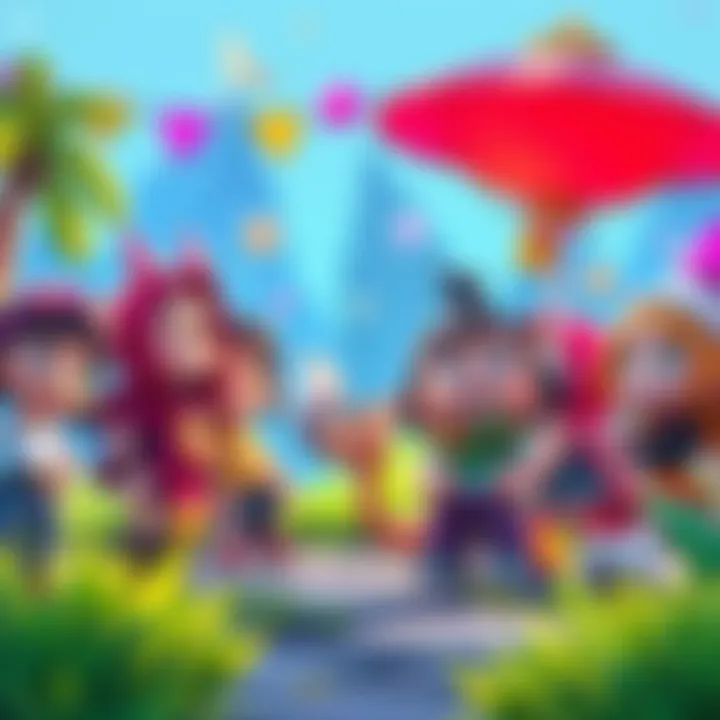 A colorful scene featuring unique animated characters from Download (1992), showcasing its distinctive animation style and engaging plot.