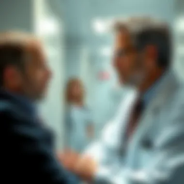Dr. John Lander talks to Hughie in a psychiatric clinic, showing concern as Hughie processes his trauma. Nurse Annie is seen in the background.