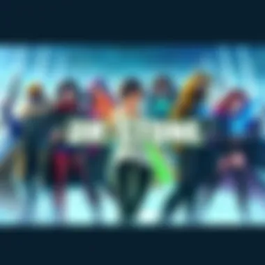 A lineup of characters from the Dr. Stone hero shooter game, showcasing their unique styles and abilities.