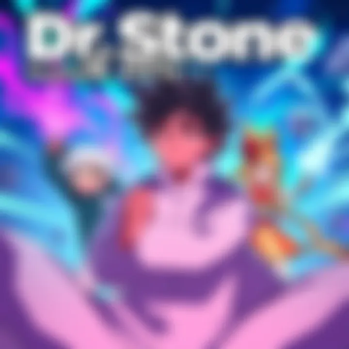 Colorful artwork showcasing Senku and friends in a dynamic scene, highlighting the excitement of the final season.