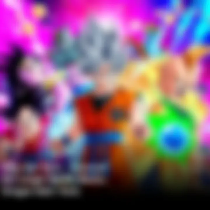 Various Dragon Ball characters showcasing different timelines in an action-packed setting