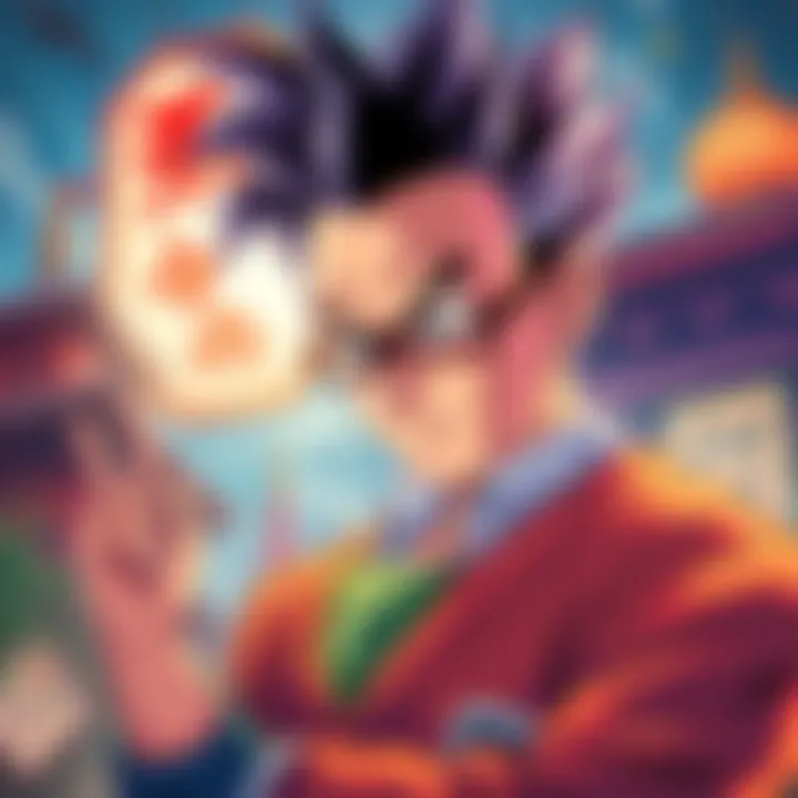 A former Dragon Ball editor discussing the identity issues in Japanese manga, with cultural symbols in the background