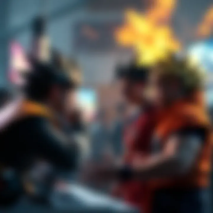 A group of Dragon Ball fans arguing online, showcasing negative behavior such as spamming and ignoring opposing views.