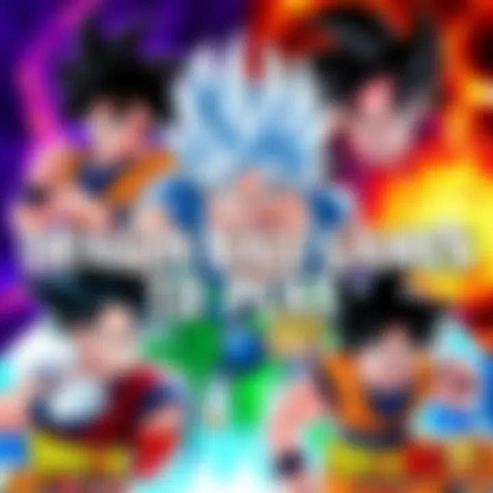 Collage of Dragon Ball video games including DB FighterZ, Xenoverse 2, and Sparking Zero characters in action
