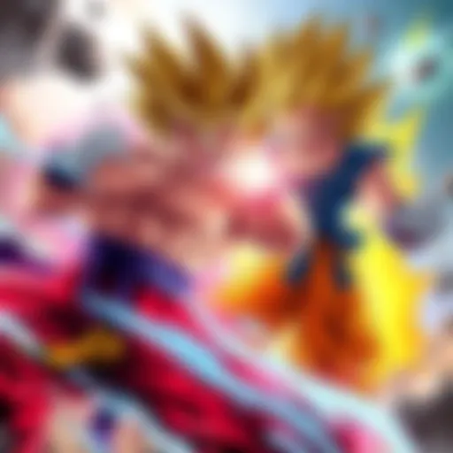 Dragon Ball Legends Characters Broly and Gogeta ready for battle in Dragon Ball Legends