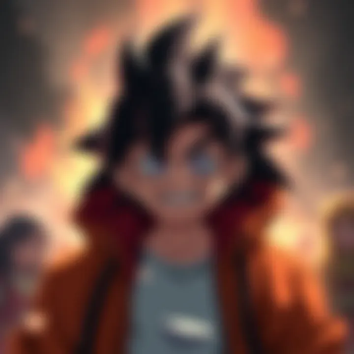 A scene from SpyxFamily showing a character referencing Dragon Ball with a playful expression.