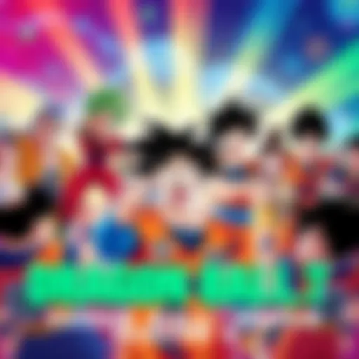 A vibrant illustration of iconic characters from Dragon Ball Super gathering excitedly as rumors of a new season spread, showcasing their unique abilities and expressions of anticipation.