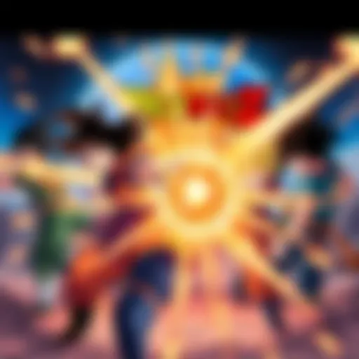 Scene from Dragon Ball Z Uncut Edition showing main characters in action during a fight