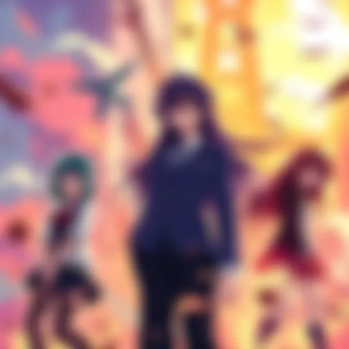 Vibrant anime characters and scenes showcasing dynamic intros and outros