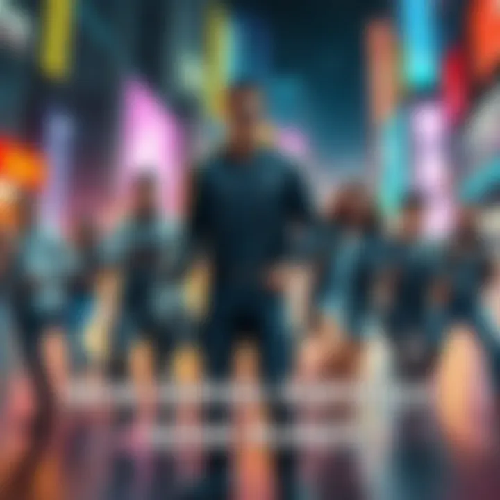 A group of characters with distinct styles and high-tech gadgets, ready for action in a vibrant city setting, hinting at excitement and drama in the new series.