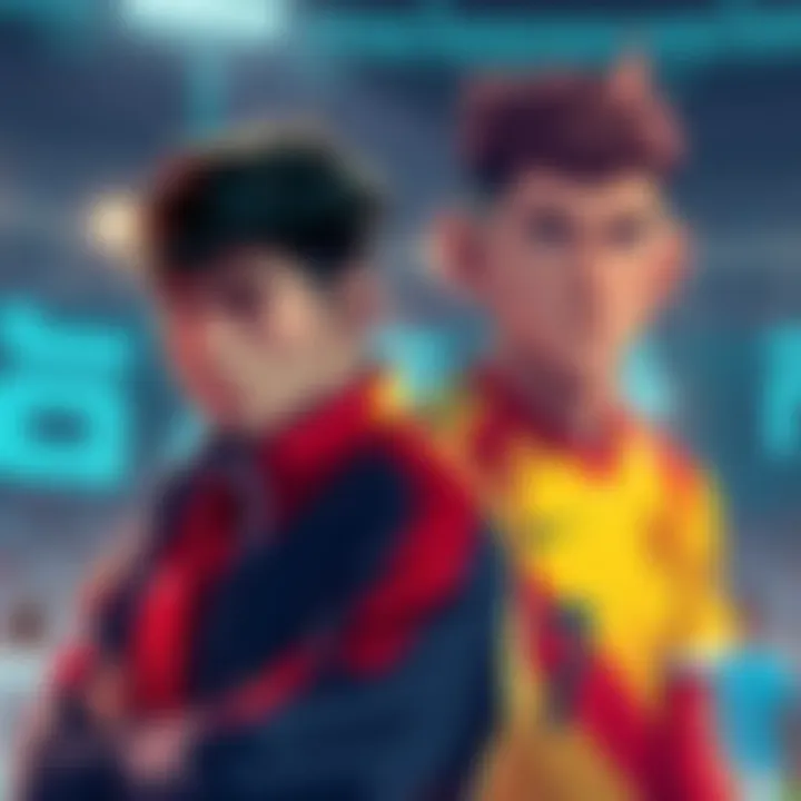 Ego, a soccer coach, is looking contemplative while considering how to adjust his rules for Nagi, a rising star player, during a game. The scene captures the intensity of the moment as both characters are key to Japan's soccer future.