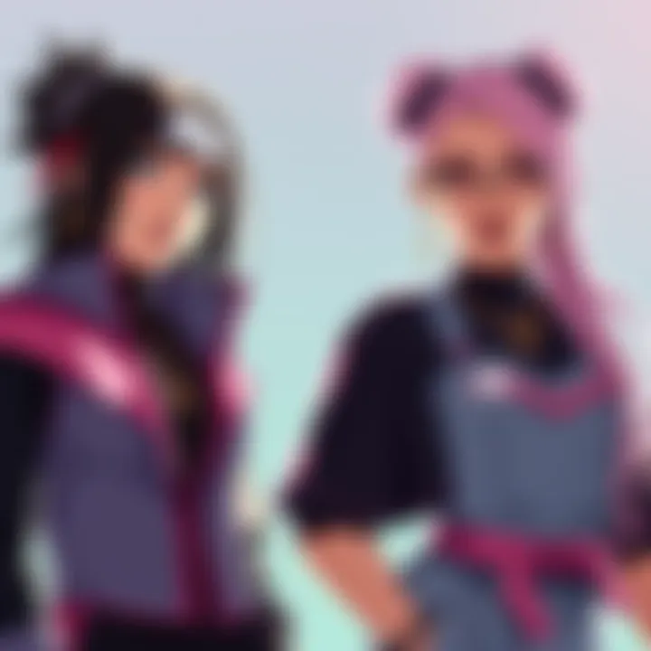 Artwork showing Eida from Boruto next to Nicki Minaj, highlighting their similar styles and looks.