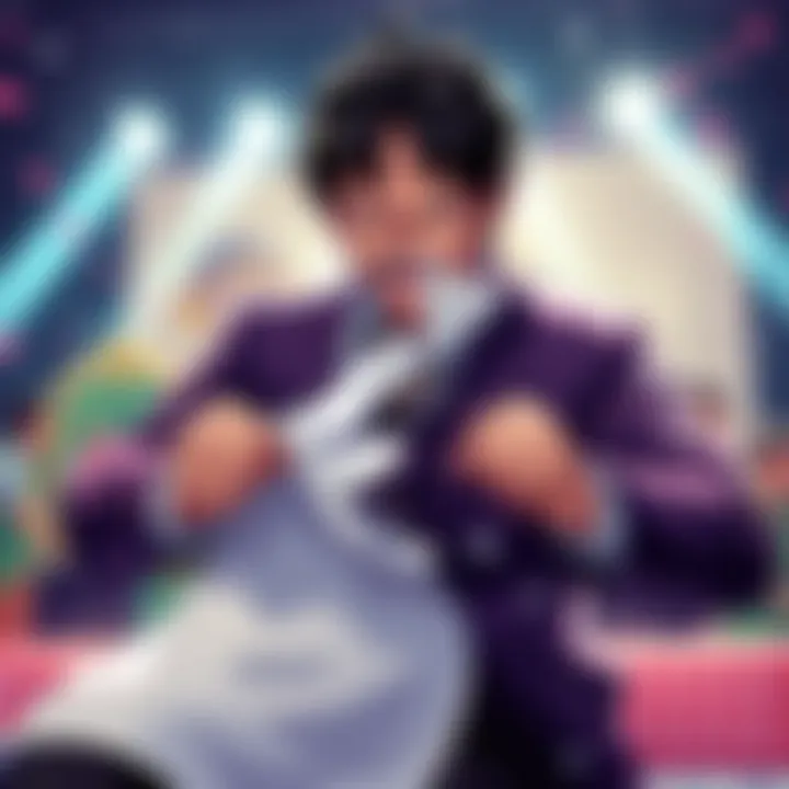 Eiichiro Oda passionately tears a sheet of paper symbolizing secrets of One Piece at a celebration event