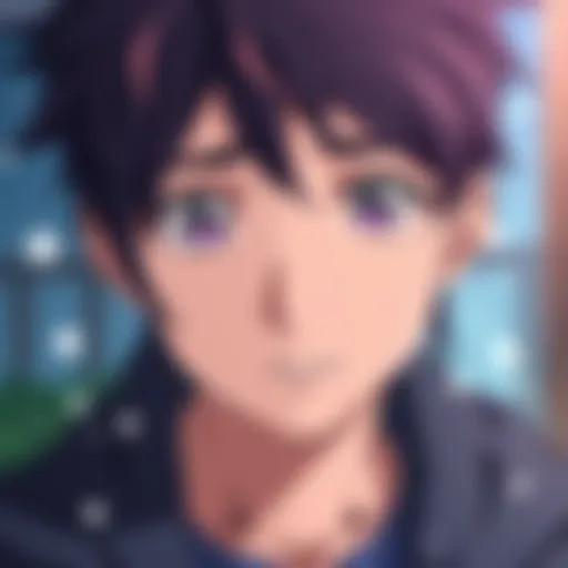 A character with tears in their eyes, expressing deep sadness during a heartwarming moment in an anime