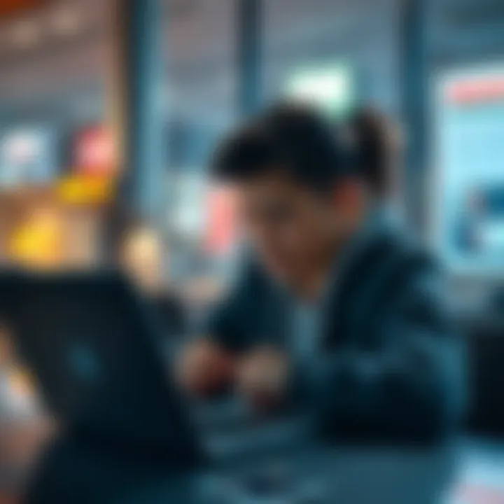 A person looking thoughtfully at news articles on a laptop, reflecting on recent events and their impact.