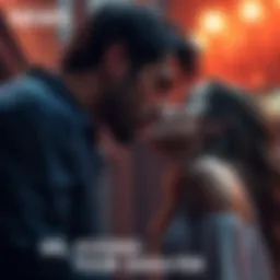 Emotional Moment from Me, Kissing Your Daughter A scene featuring a character leaning in to kiss a young woman, capturing the intensity and emotion of the moment