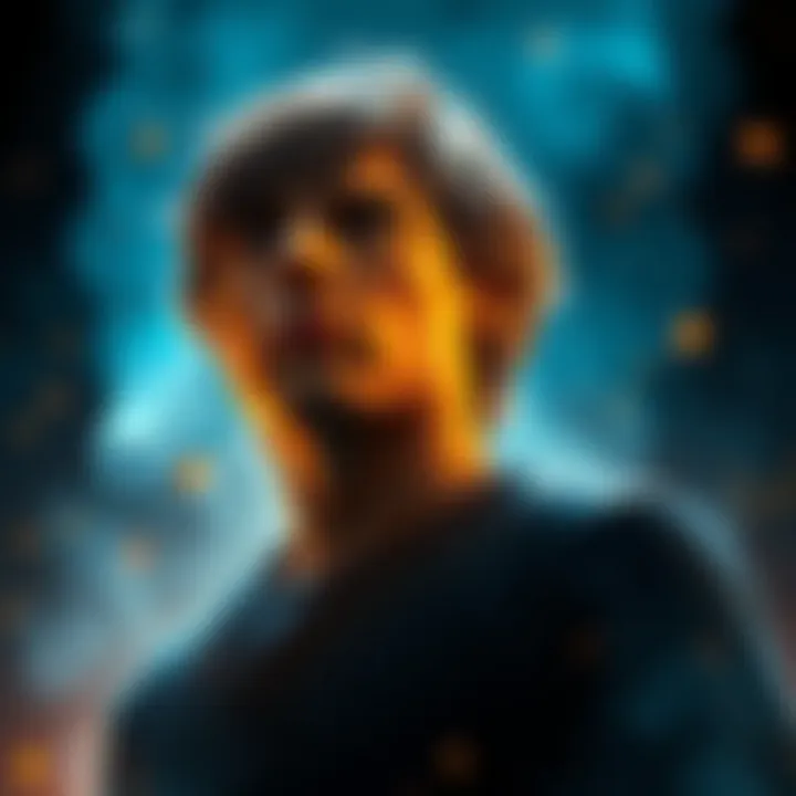 A key character experiences a powerful moment of realization, surrounded by dramatic lighting, evoking strong emotions from fans.