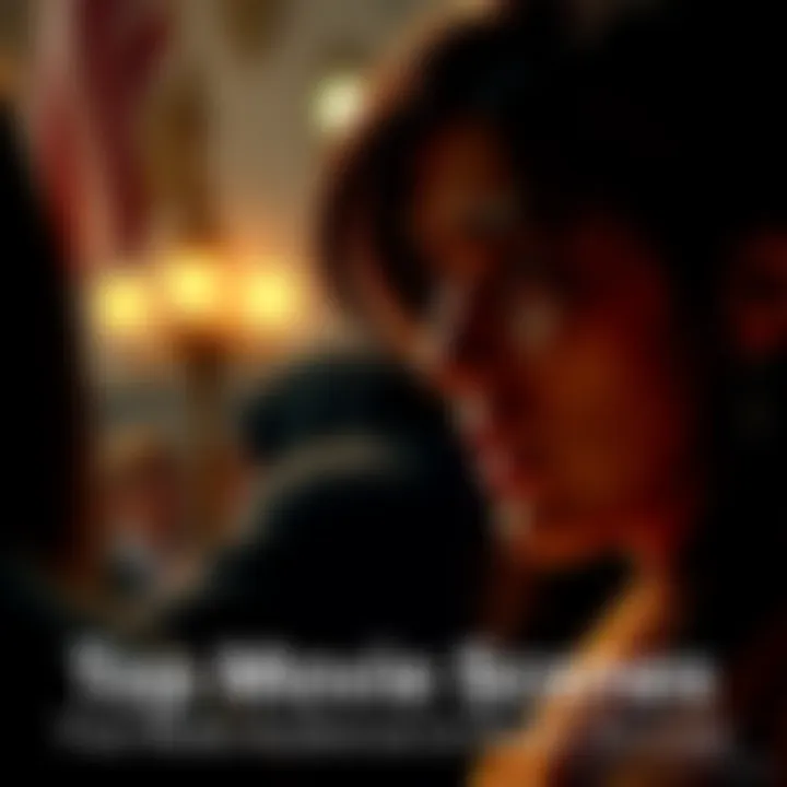 A dramatic moment from a movie showing a character in a heartfelt farewell, capturing strong emotions on their face.