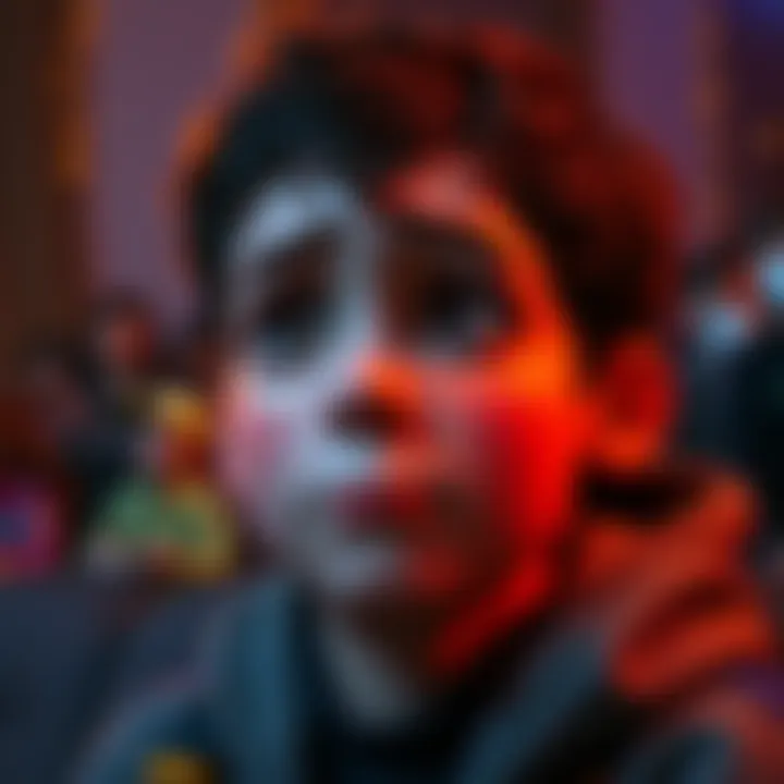 Emotional Reaction to Animation A person watching animated content with tears in their eyes, showcasing deep emotional connection to the story.