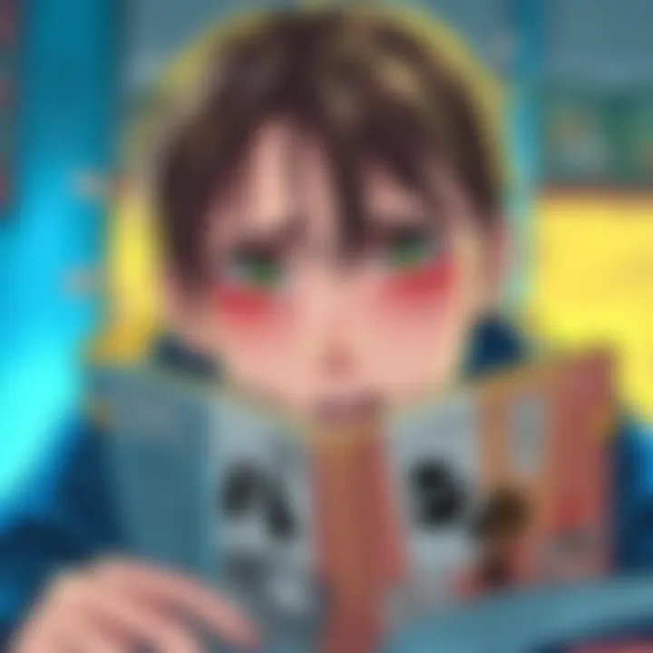 A person reading Fujimoto's manga with tears in their eyes, reflecting deep emotion and confusion.