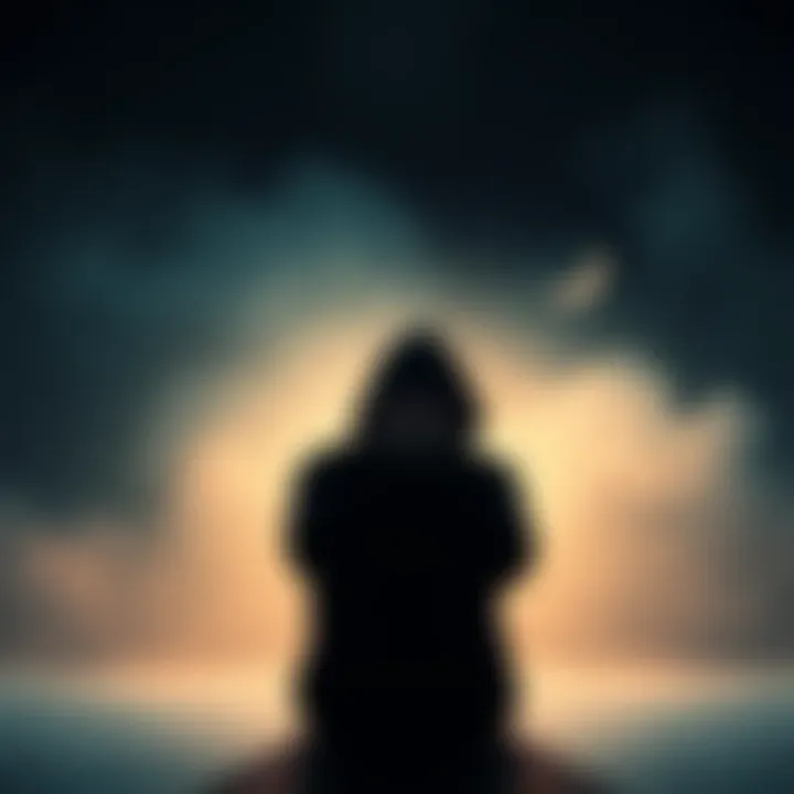 A person sitting alone with a sad expression, symbolizing the weight of emotional trauma