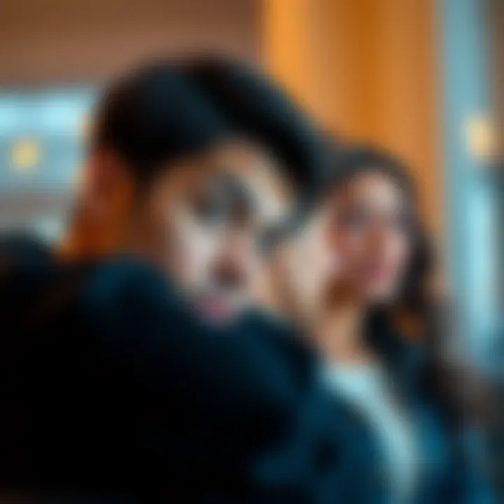A person looking at a couple with a mix of emotions, reflecting feelings of jealousy and contemplation about relationships.