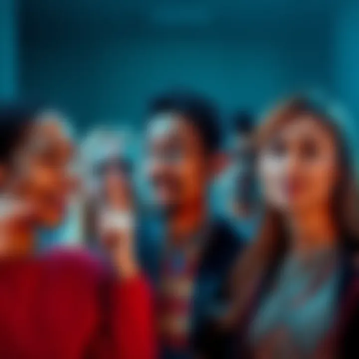 Group of people expressing various emotions such as joy, sadness, and thoughtfulness